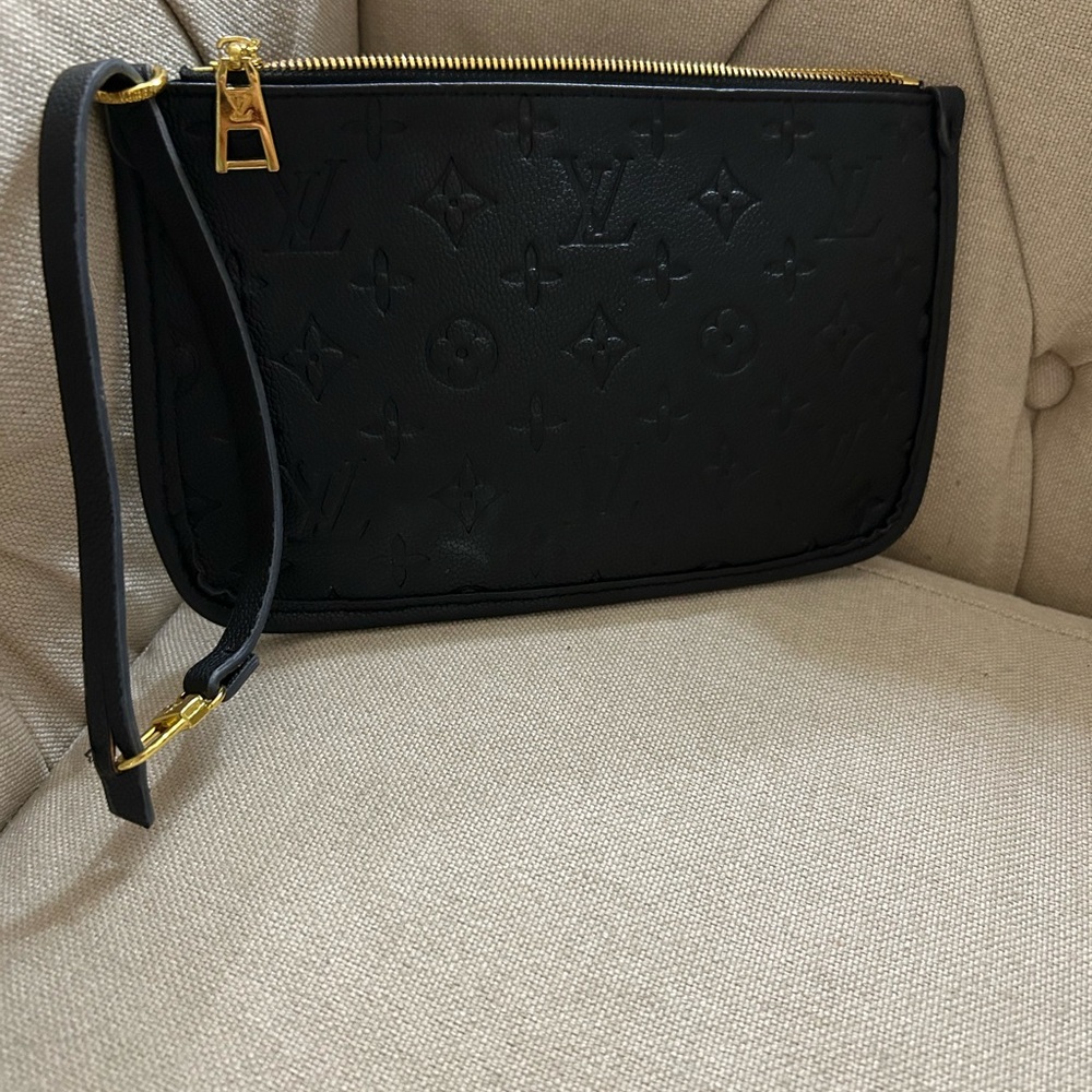 Louis Vuitton Black Monogram Clutch COPY